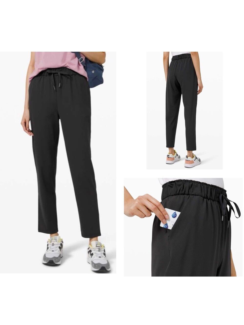 Lululemon Keep Moving Stretch High Rise Pant Black W5CRBS Women’s Size 2 Nulu